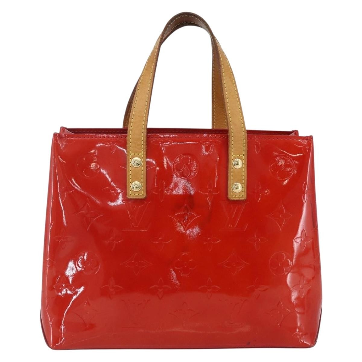Louis Vuitton Reade Handbag Monogram Vernis Red Patent_Leather Handbag (Pre-Owned)