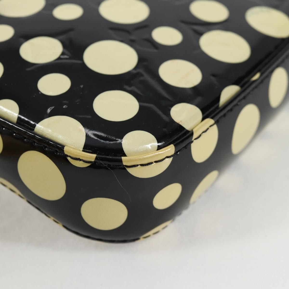 Louis Vuitton Pochette Accessoires Nm Kusama Infinity Dots Monogram Vernis Black Patent_Leather Clutche & Pouche Bag (Pre-Owned)