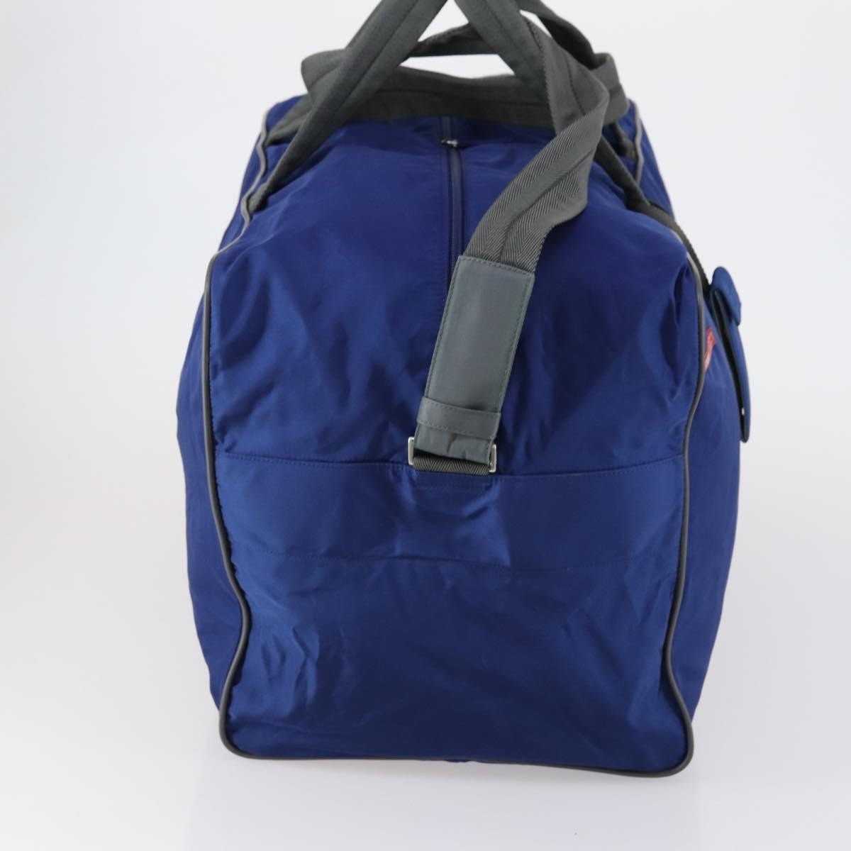 Prada Convertible Weekender Bag Tessuto Blue Nylon Travel Bag Bag (Pre-Owned)