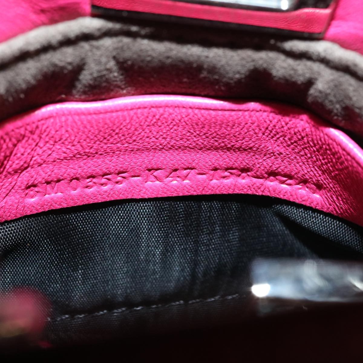 Fendi Peekaboo Bag Leather Pink Leather Handbag (Pre-Owned)