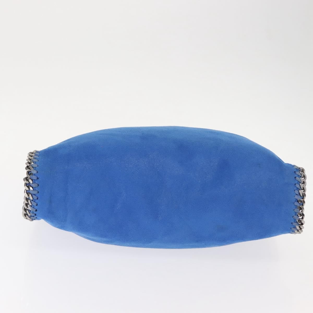 Stella Mccartney Falabella Tote Shaggy Deer Blue Polyester Tote Bag Bag (Pre-Owned)