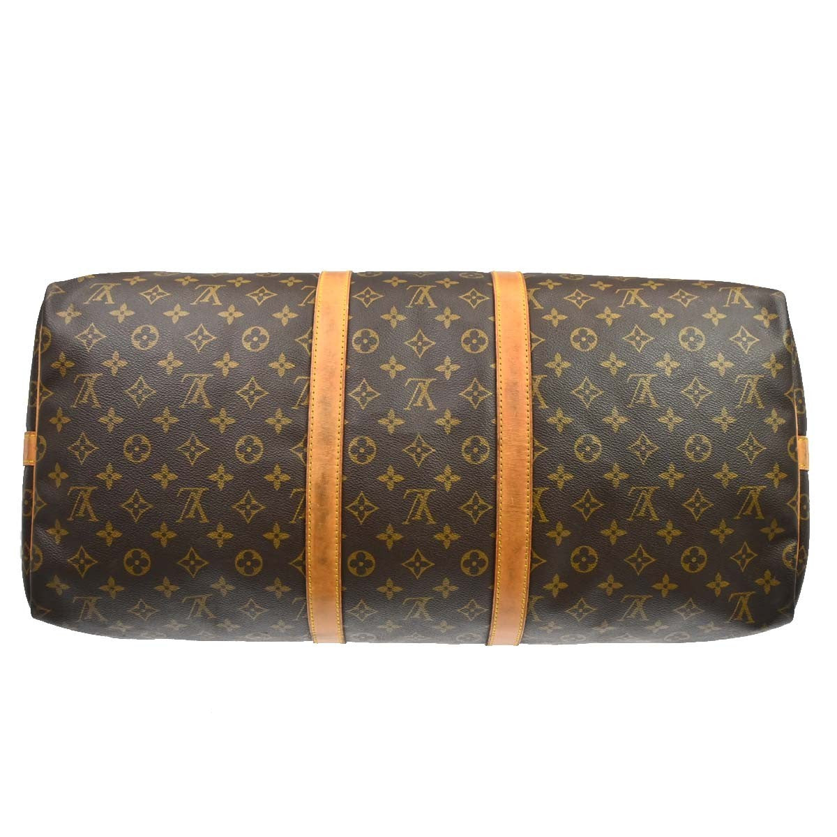Louis Vuitton Keepall Bandouliere Bag Monogram Canvas Brown Canvas Travel Bag Bag (Pre-Owned)