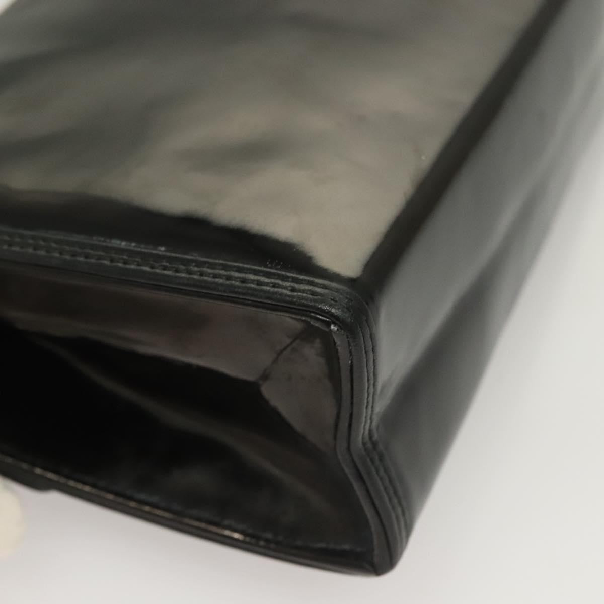 Chanel Cc Envelope Flap Crossbody Patent Leather Black Patent_Leather Clutche & Pouche Bag (Pre-Owned)