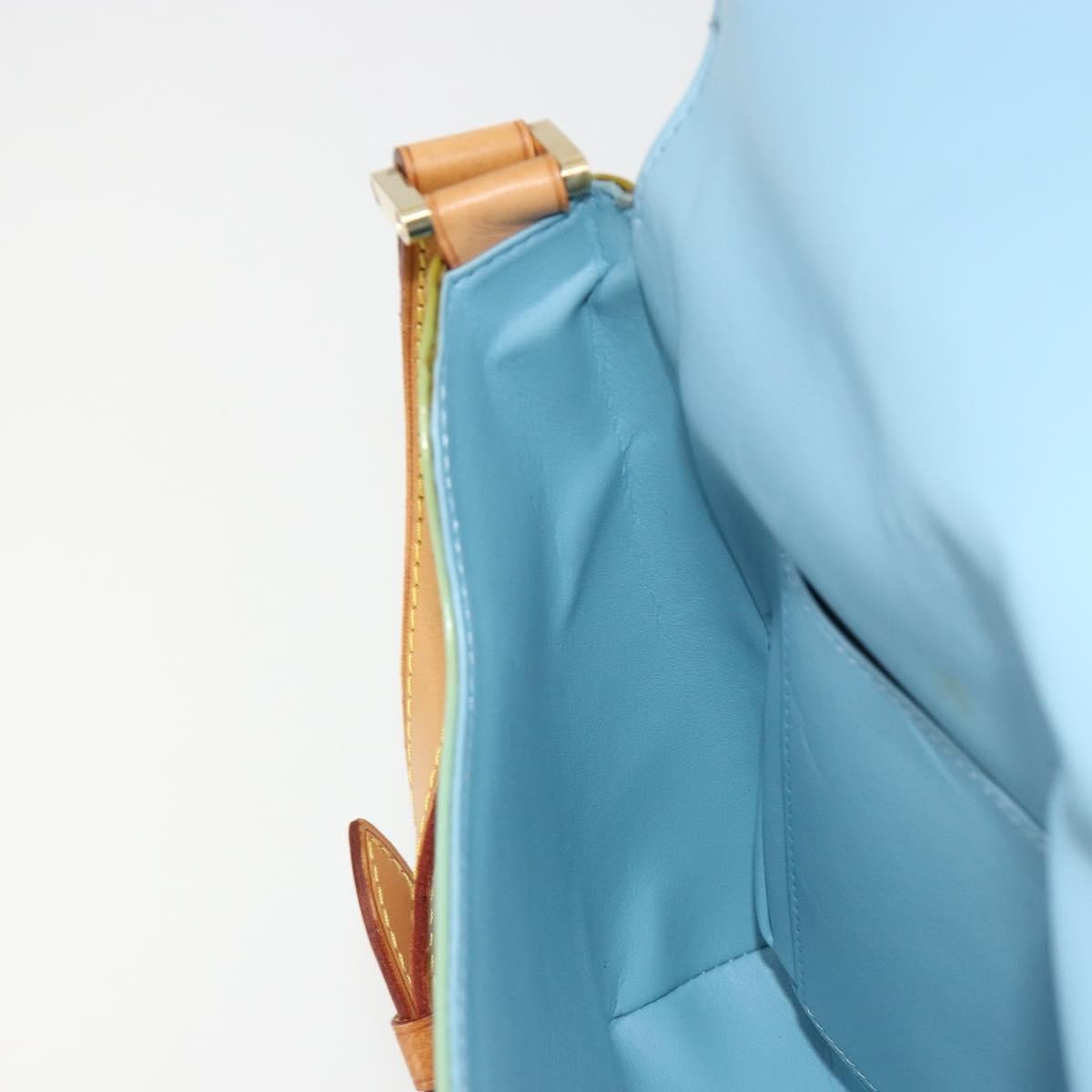 Louis Vuitton Thompson Street Handbag Monogram Vernis Blue Patent_Leather Shoulder Bag Bag (Pre-Owned)