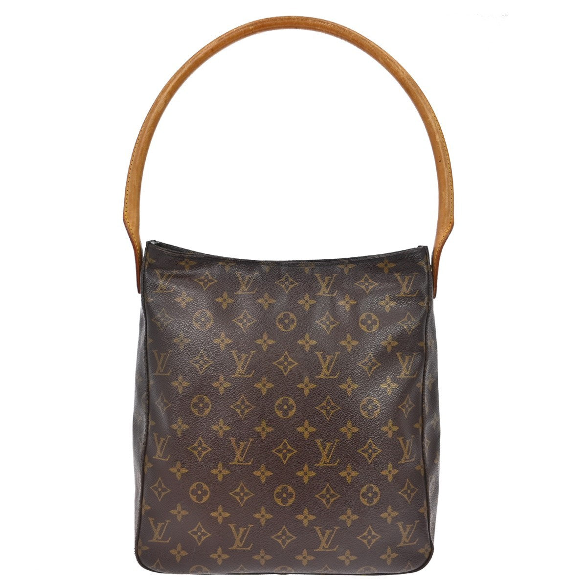 Louis Vuitton Monogram Looping Handbag Monogram Canvas Brown Canvas Shoulder Bag Bag (Pre-Owned)
