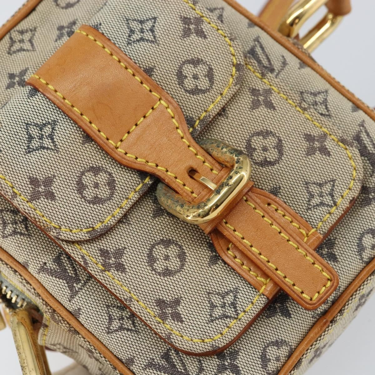 Louis Vuitton Juliette Crossbody Bag Mini Lin Blue Canvas Shoulder Bag Bag (Pre-Owned)