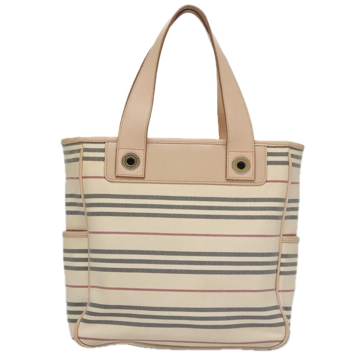 Burberry Nova Check Handbag Nova Check Canvas And Leather Beige Canvas Handbag (Pre-Owned)