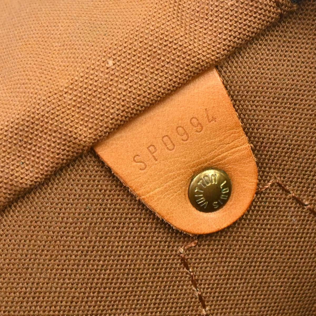 Louis Vuitton Speedy Handbag Monogram Canvas Brown Canvas Handbag (Pre-Owned)