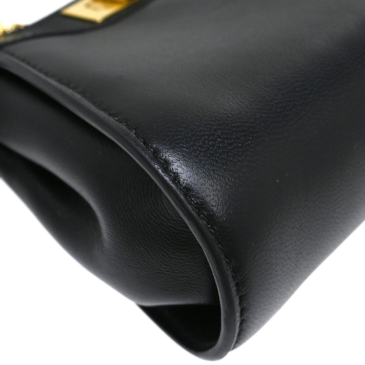 Fendi Peekaboo Bag Leather Black Leather Handbag (Pre-Owned)