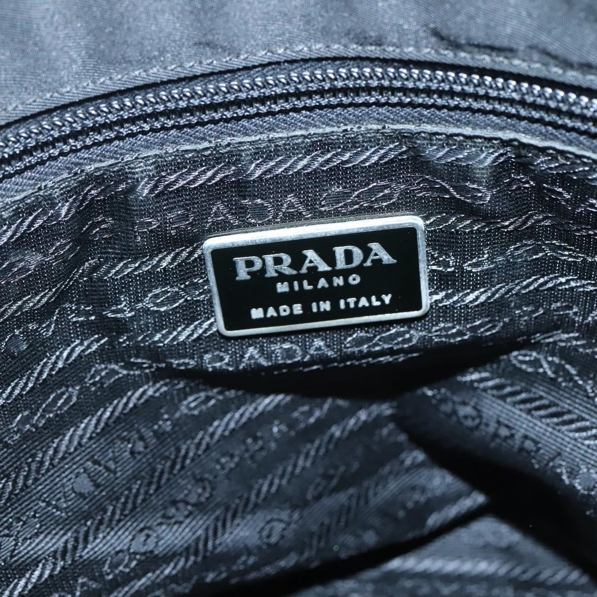Prada Buckle Messenger Bag Tessuto Black Nylon Shoulder Bag Bag (Pre-Owned)