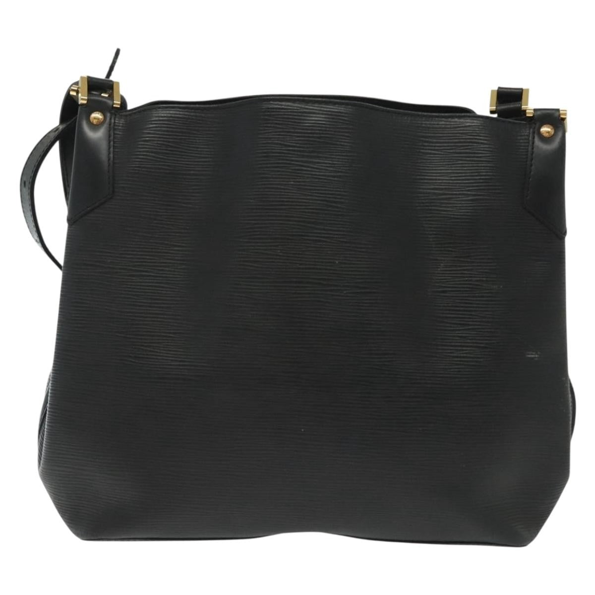 Louis Vuitton Mandara Handbag Epi Leather Black Leather Shoulder Bag Bag (Pre-Owned)