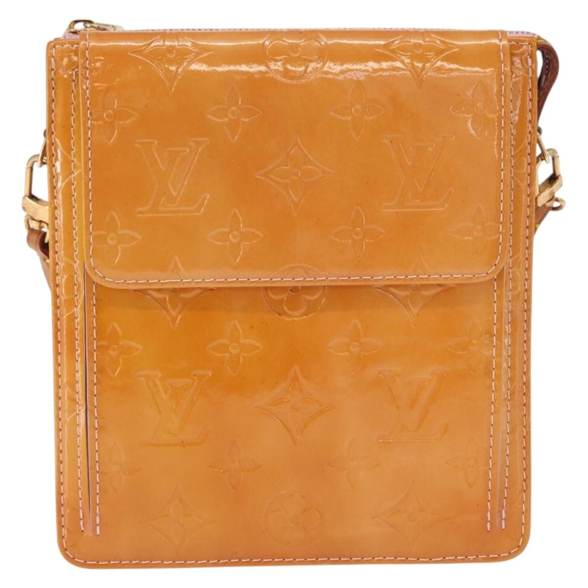 Louis Vuitton Mott Handbag Monogram Vernis Pink Patent_Leather Clutche & Pouche Bag (Pre-Owned)
