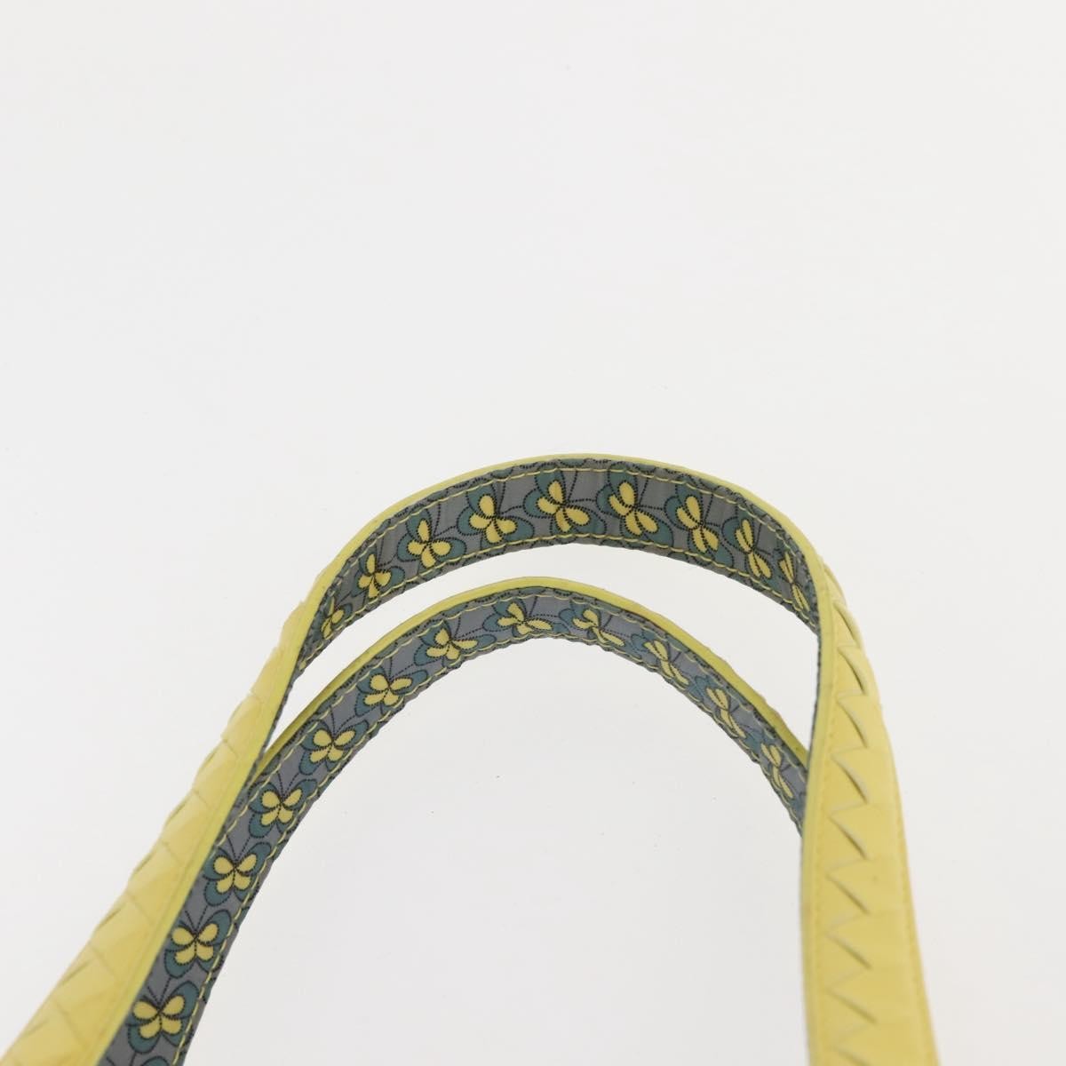 Bottega Veneta A-Shape Tote Leather With Intrecciato Detail Yellow Leather Shoulder Bag Bag (Pre-Owned)