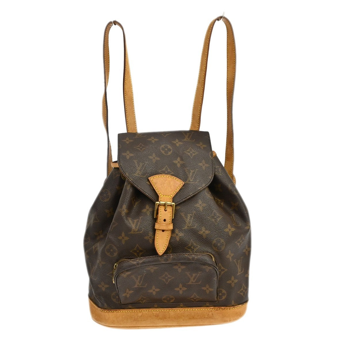 Louis Vuitton Vintage Montsouris Backpack Monogram Canvas Brown Canvas Backpack Bag (Pre-Owned)