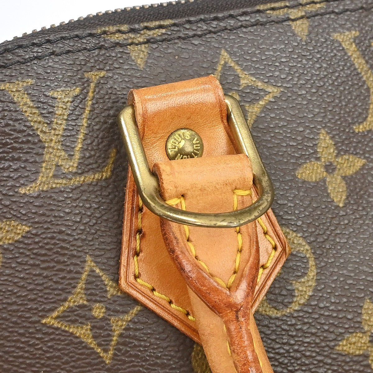 Louis Vuitton Alma Handbag Monogram Canvas Brown Canvas Handbag (Pre-Owned)