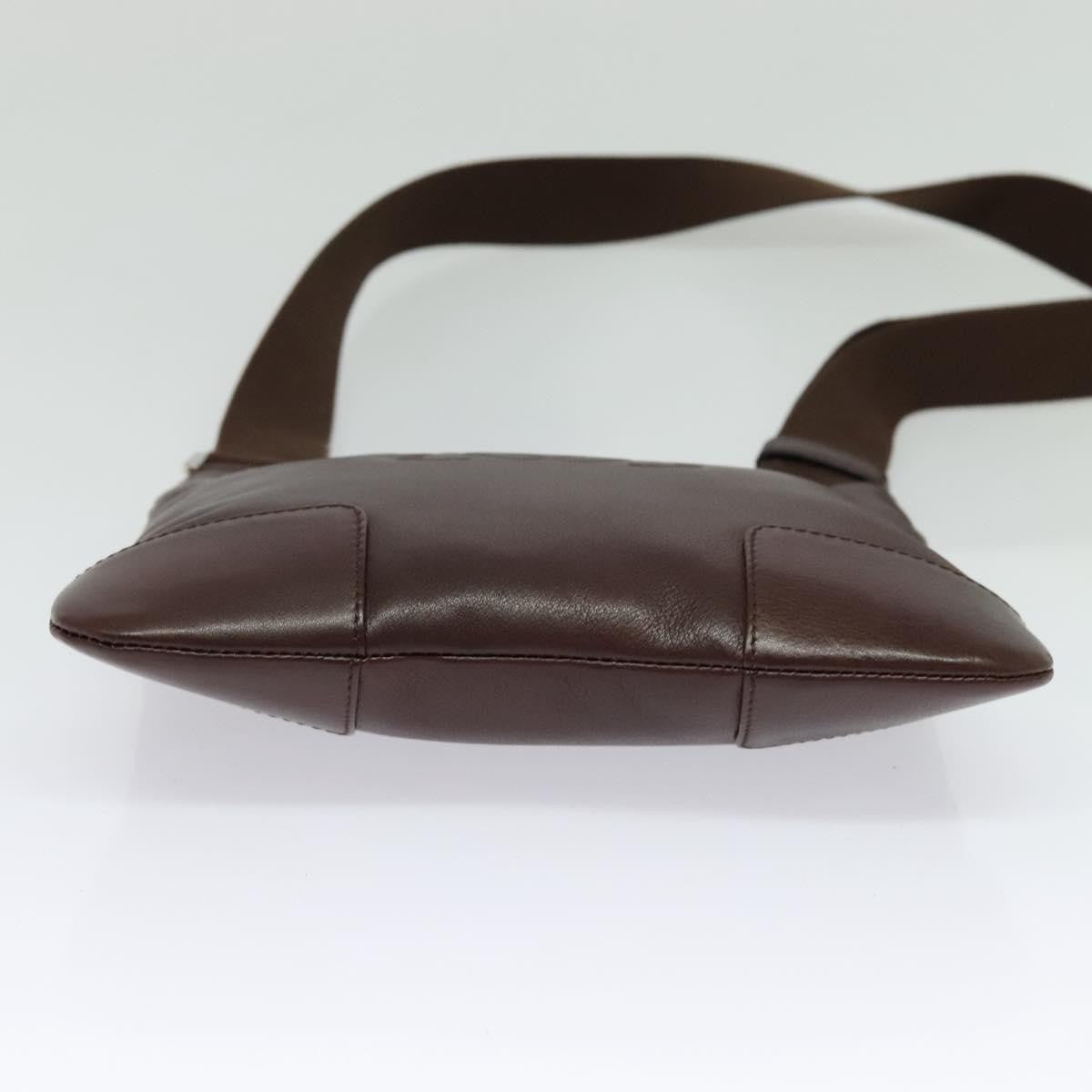 Loewe Anagram Shoulder Bag Leather Brown Leather Shoulder Bag Bag (Pre-Owned)