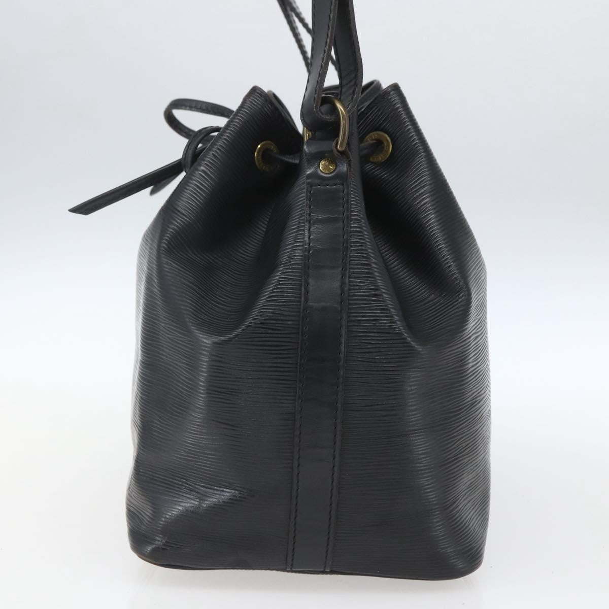 Louis Vuitton Petit Noe Handbag Epi Leather Black Leather Shoulder Bag Bag (Pre-Owned)