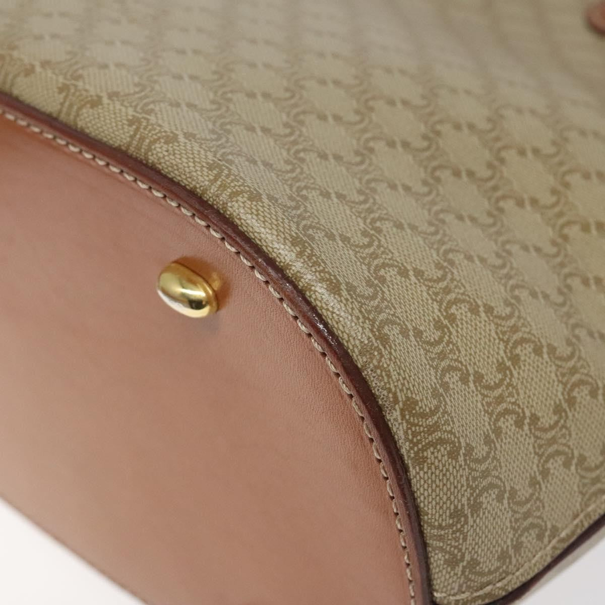 Celine Vintage Macadam Handbag Canvas And Leather Beige Canvas Handbag (Pre-Owned)