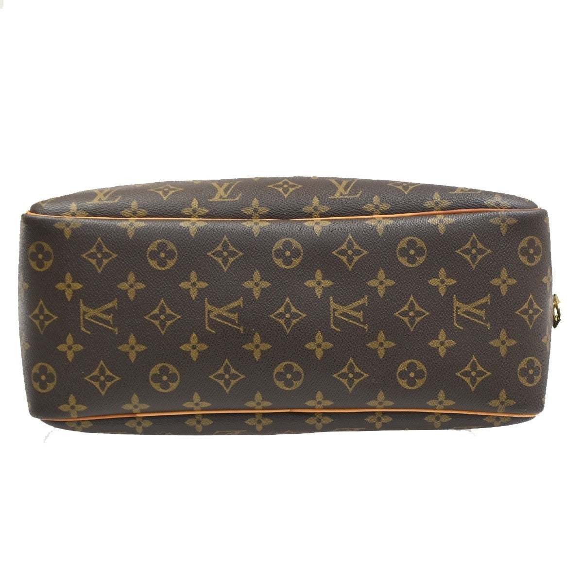 Louis Vuitton Deauville Handbag Monogram Canvas Brown Canvas Handbag (Pre-Owned)
