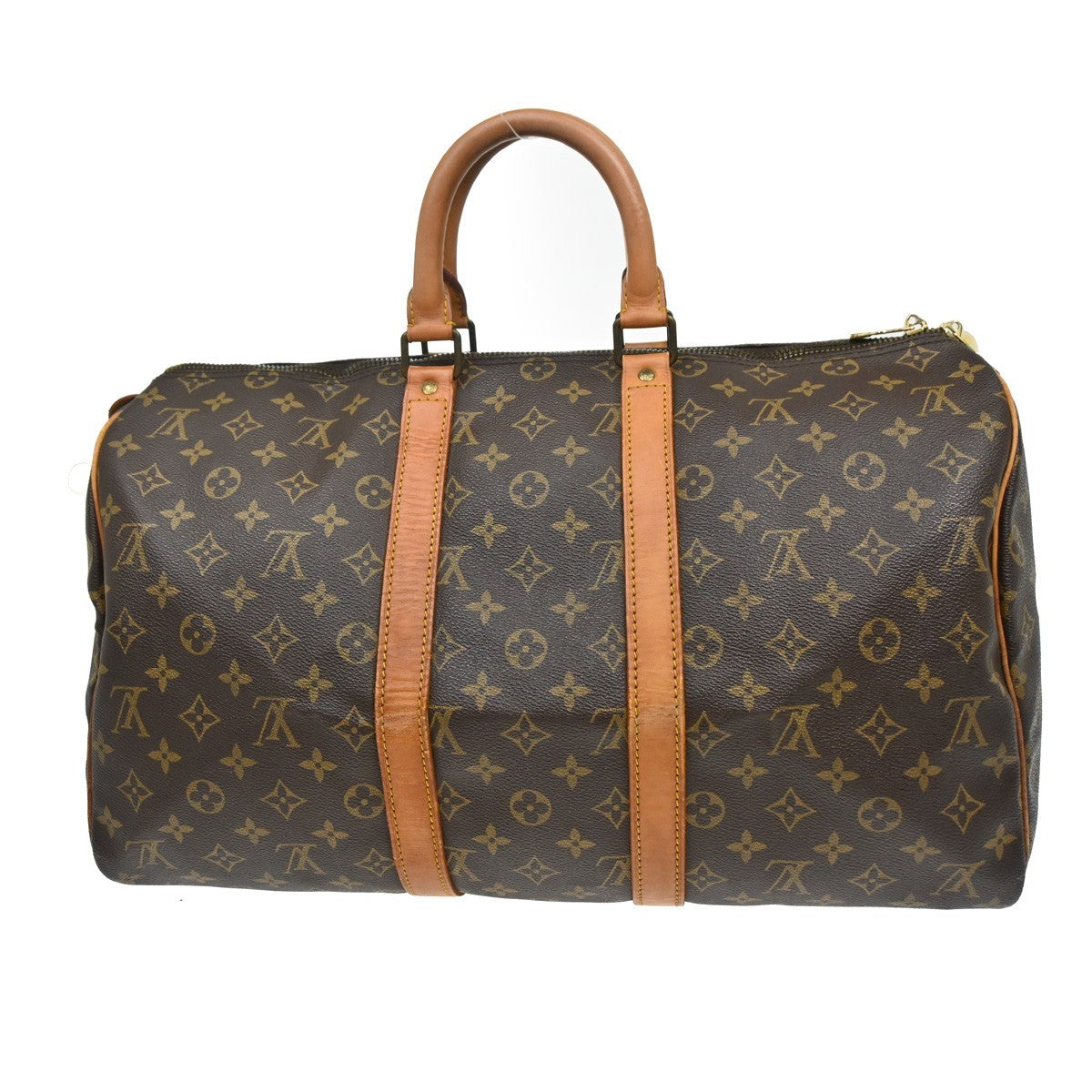 Louis Vuitton Keepall Bag Monogram Canvas Brown Canvas Travel Bag Bag (Pre-Owned)