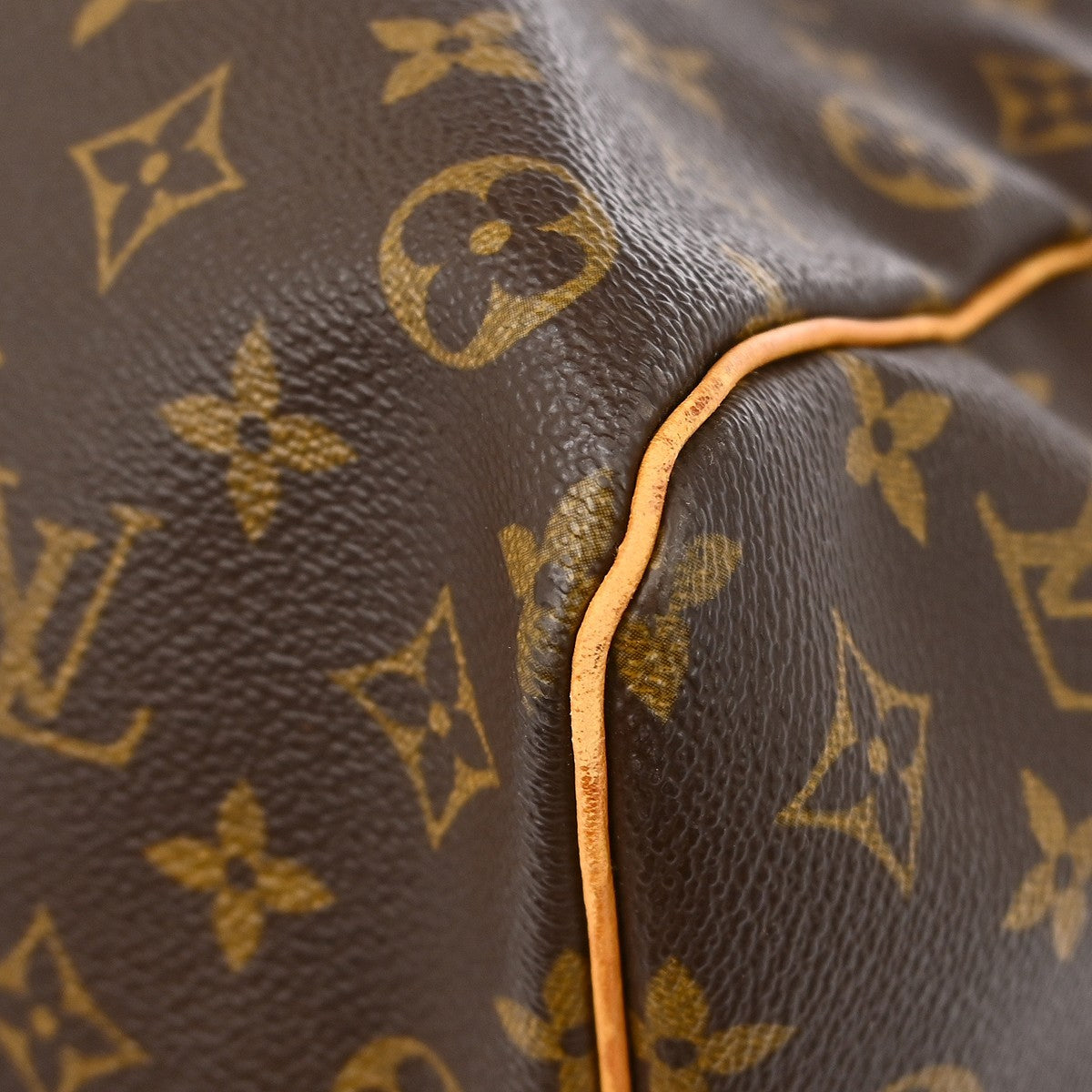Louis Vuitton Keepall Bag Monogram Canvas Brown Canvas Travel Bag Bag (Pre-Owned)