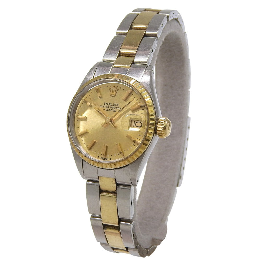 Rolex Oyster Perpetual Date Automatic Watch Stainless Steel And Yellow Gold Watch (Pre-Owned)