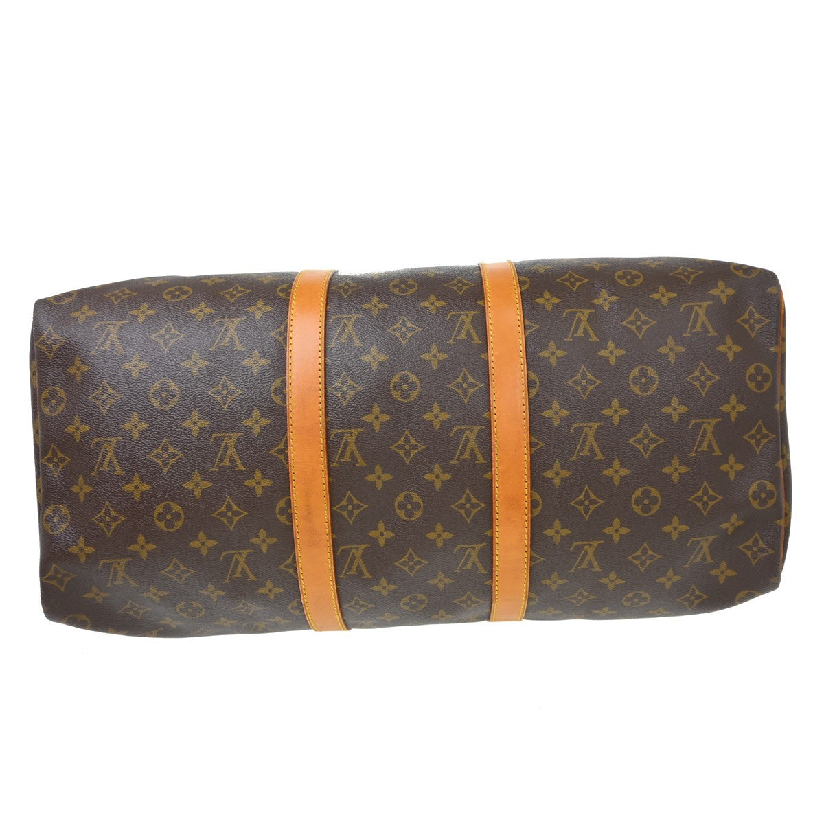 Louis Vuitton Keepall Bag Monogram Canvas Brown Canvas Travel Bag Bag (Pre-Owned)