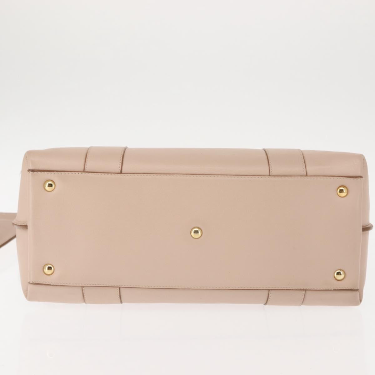 Salvatore Ferragamo Sookie Satchel Leather Pink Leather Bag (Pre-Owned)