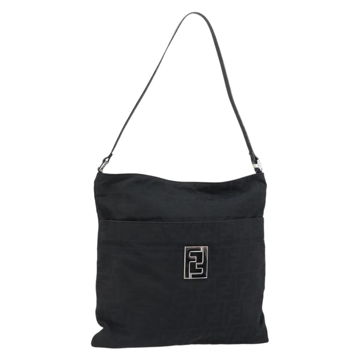 Fendi Zucca Tote Bag Canvas Silver Canvas Tote Bag Bag (Pre-Owned)