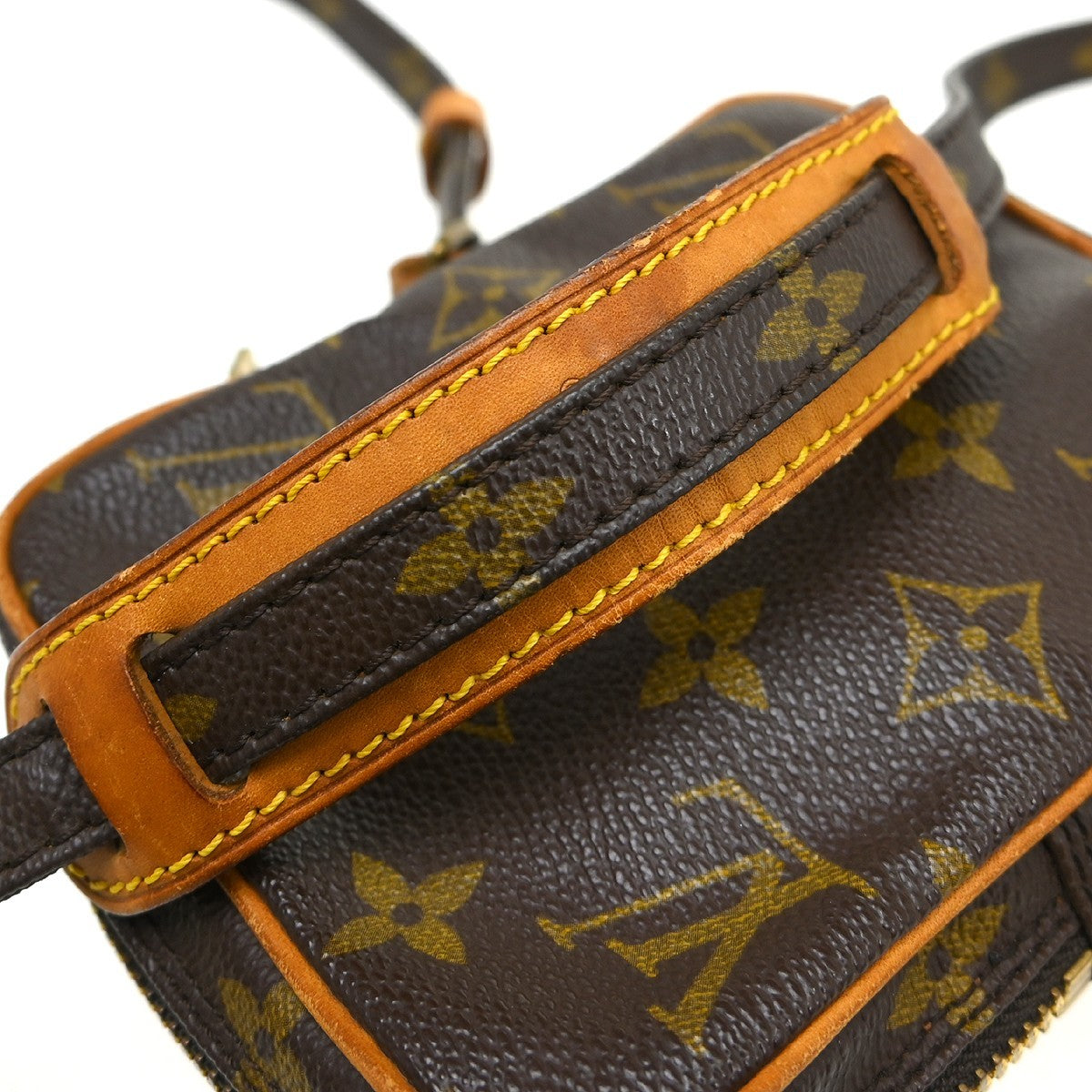 Louis Vuitton Danube Handbag Monogram Canvas Brown Canvas Shoulder Bag Bag (Pre-Owned)