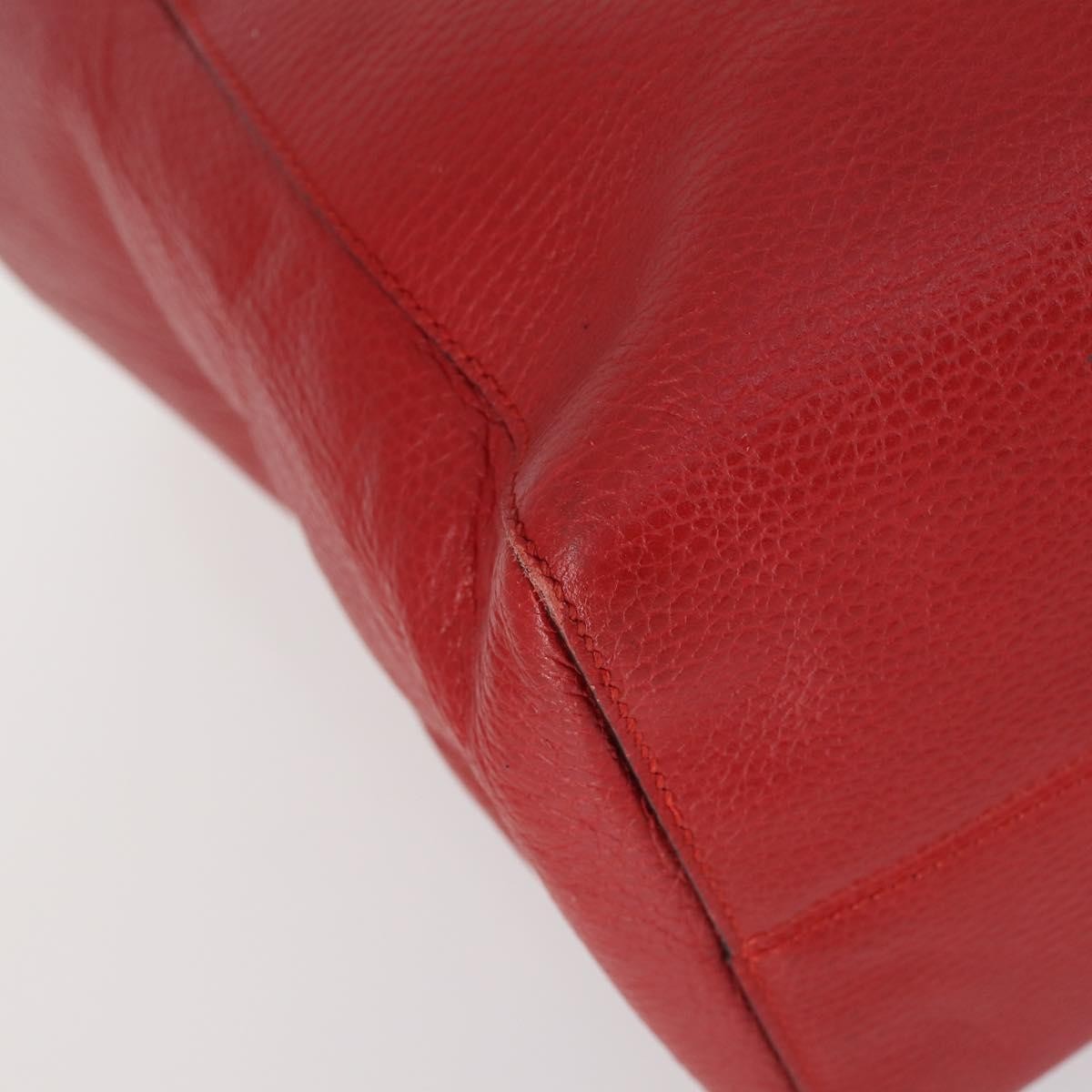 Gucci Swing Tote Leather Red Leather Bag (Pre-Owned)