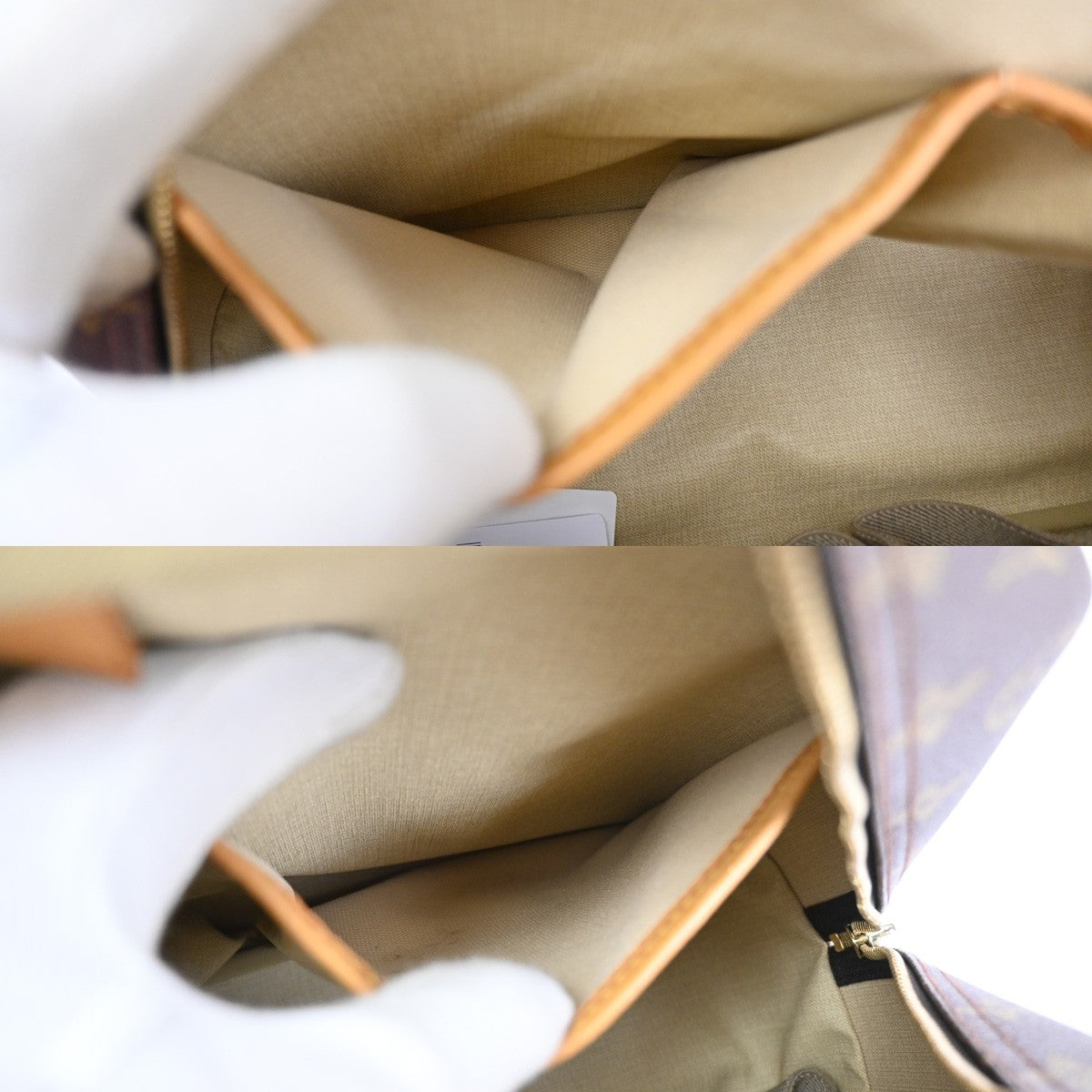 Louis Vuitton Deauville Handbag Monogram Canvas Brown Canvas Handbag (Pre-Owned)
