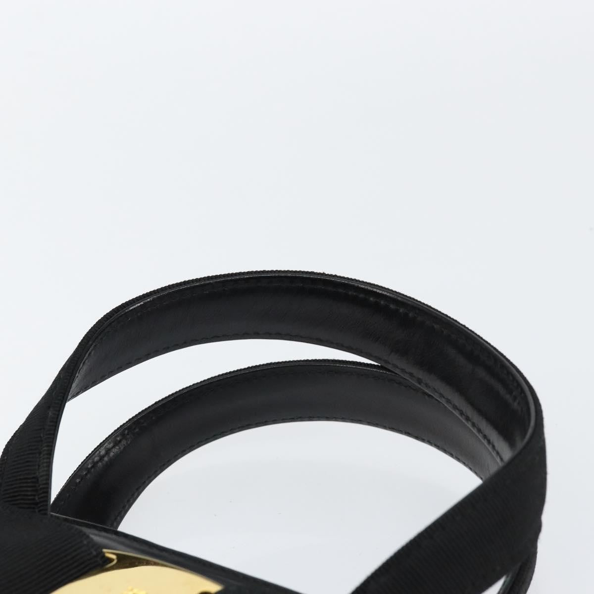 Salvatore Ferragamo Convertible Vara Bow Tote Leather Black Leather Handbag (Pre-Owned)