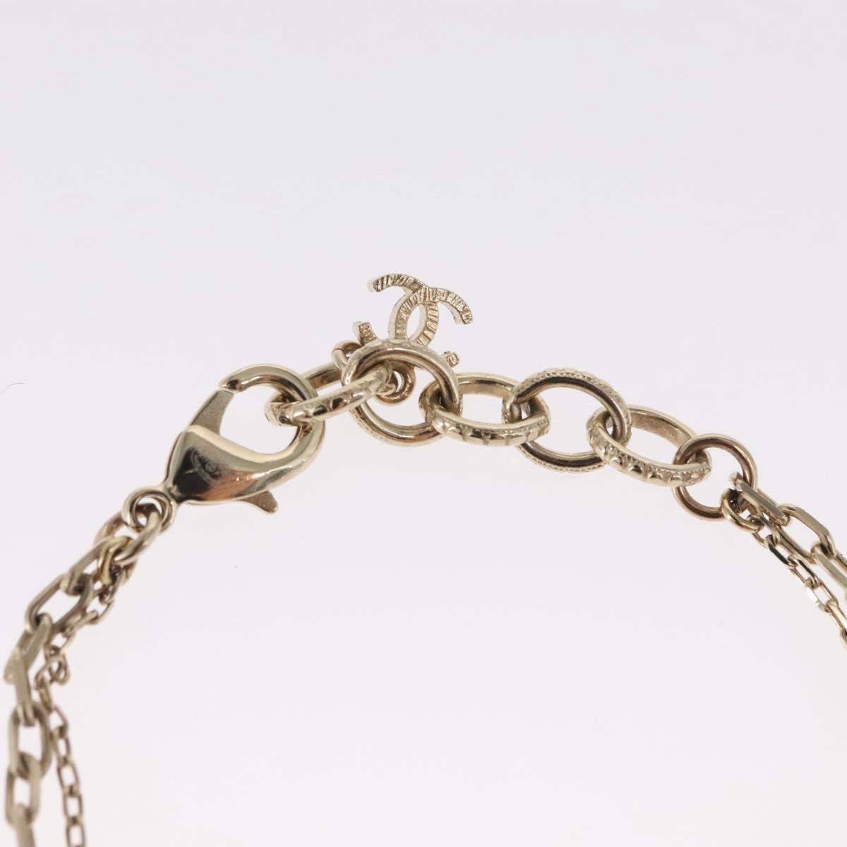 Chanel I Love Chanel Bracelet Metal With Resin Gold Metal Bracelet Jewelry (Pre-Owned)