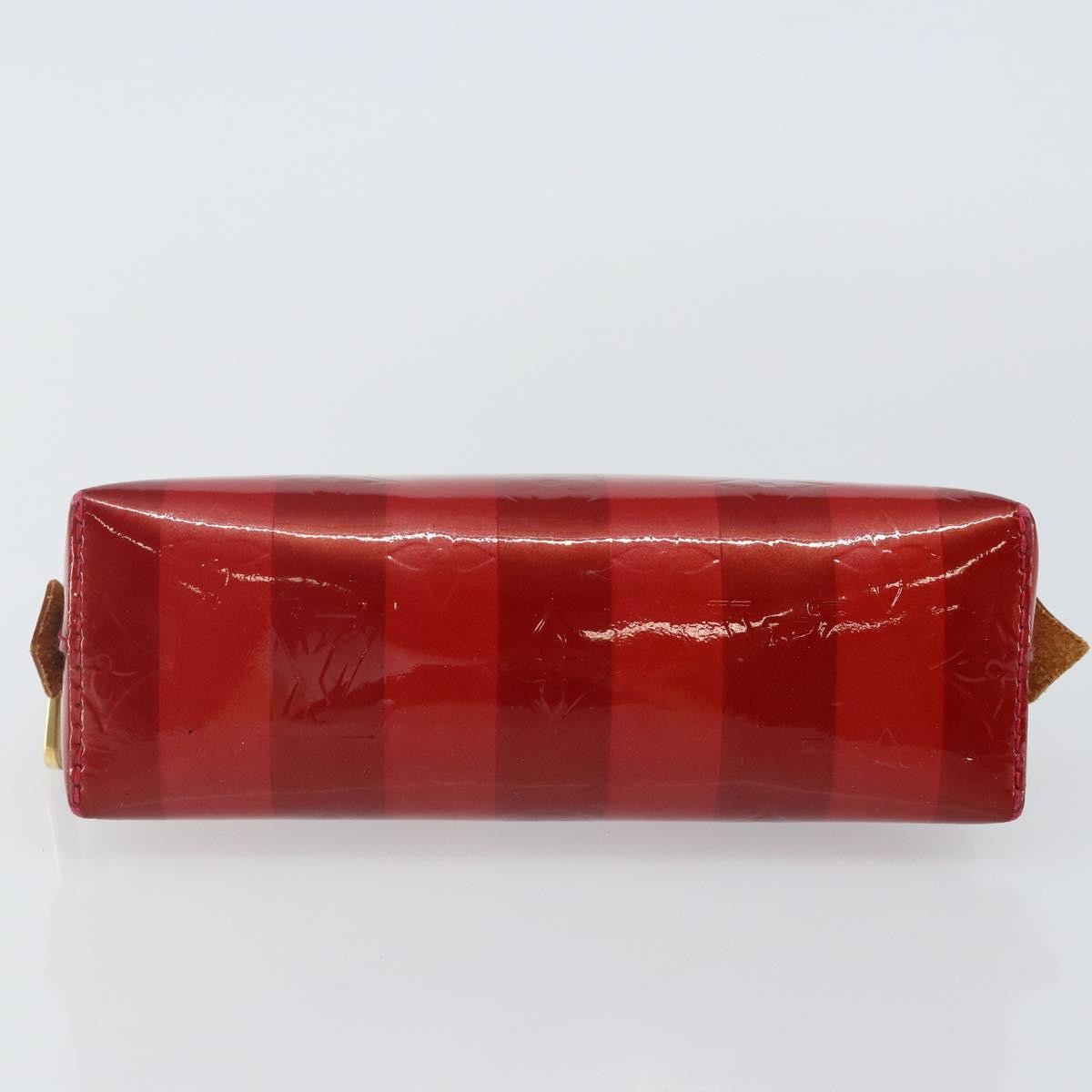 Louis Vuitton Cosmetic Pouch Electric Epi Leather Red Patent_Leather Bag (Pre-Owned)