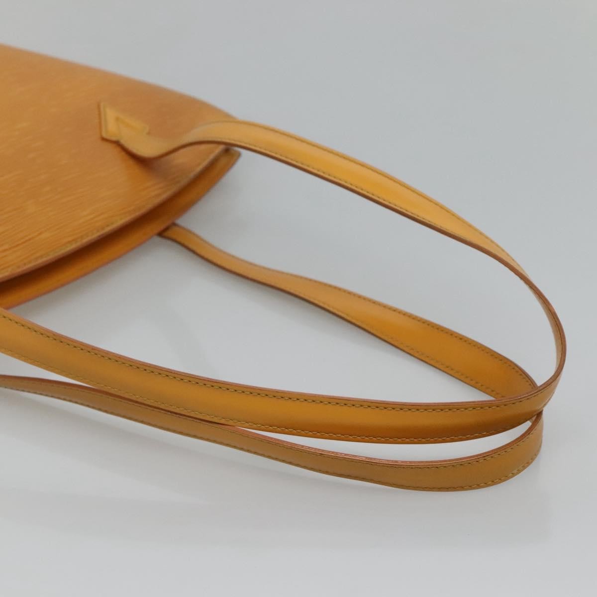 Louis Vuitton Saint Jacques Handbag Epi Leather Yellow Leather Shoulder Bag Bag (Pre-Owned)
