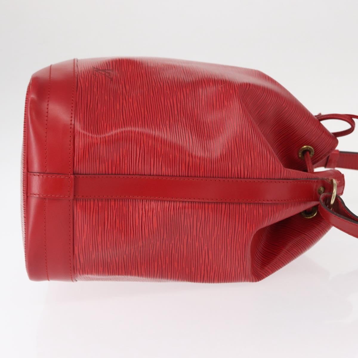 Louis Vuitton Petit Noe Nm Handbag Epi Leather Red Leather Shoulder Bag Bag (Pre-Owned)