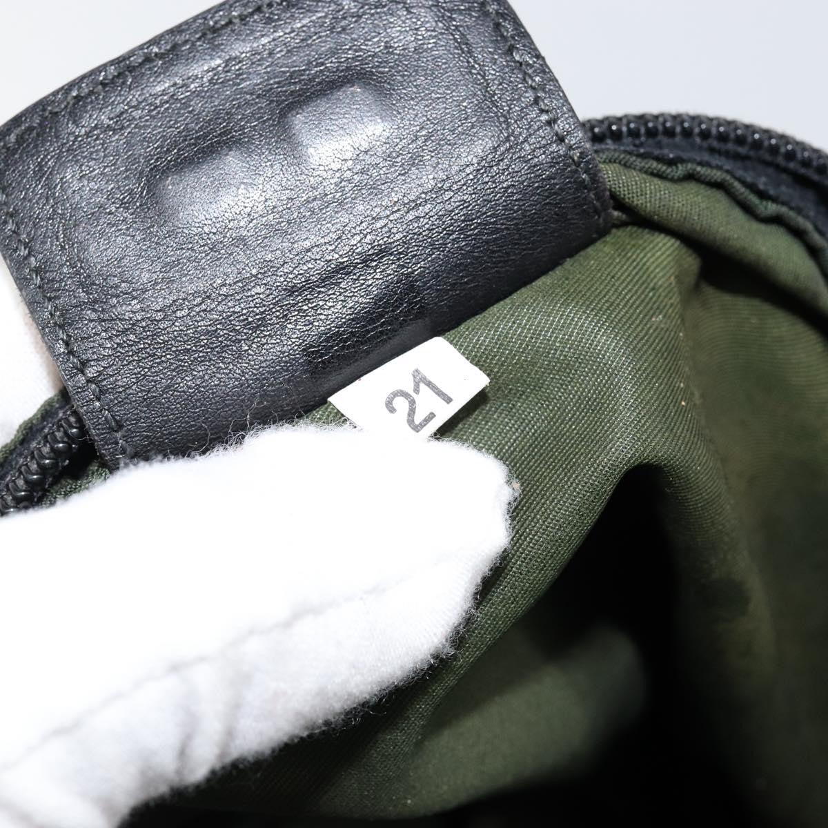 Prada Flat Messenger Bag Tessuto Khaki Nylon Shoulder Bag Bag (Pre-Owned)