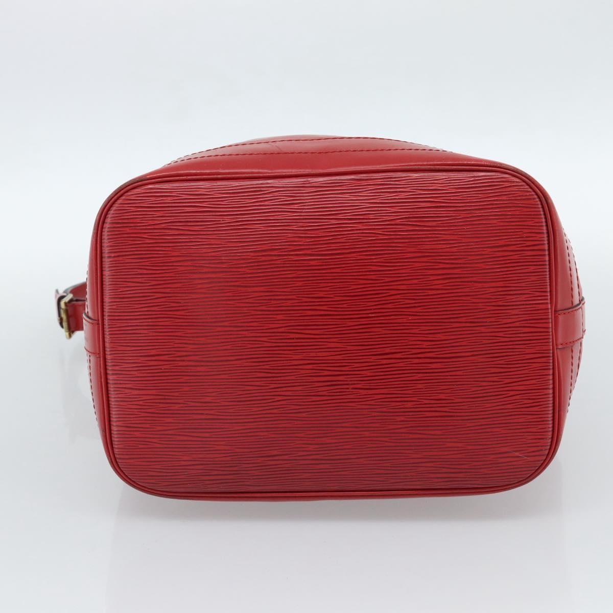 Louis Vuitton Petit Noe Nm Handbag Epi Leather Red Leather Shoulder Bag Bag (Pre-Owned)