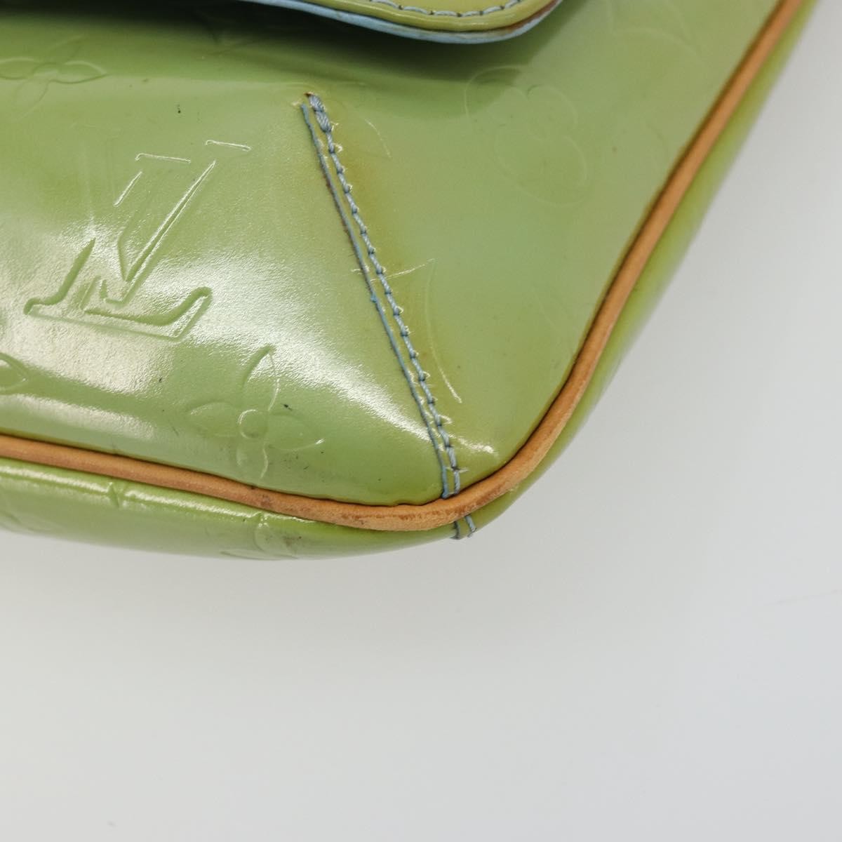 Louis Vuitton Thompson Street Handbag Monogram Vernis Blue Patent_Leather Shoulder Bag Bag (Pre-Owned)