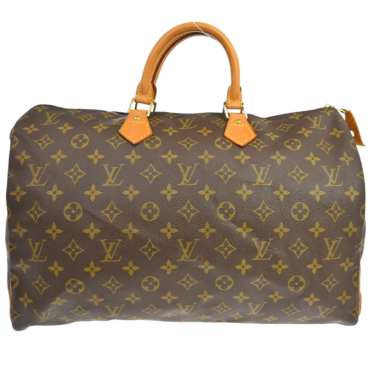 Louis Vuitton Speedy Handbag Monogram Canvas Brown Canvas Handbag (Pre-Owned)