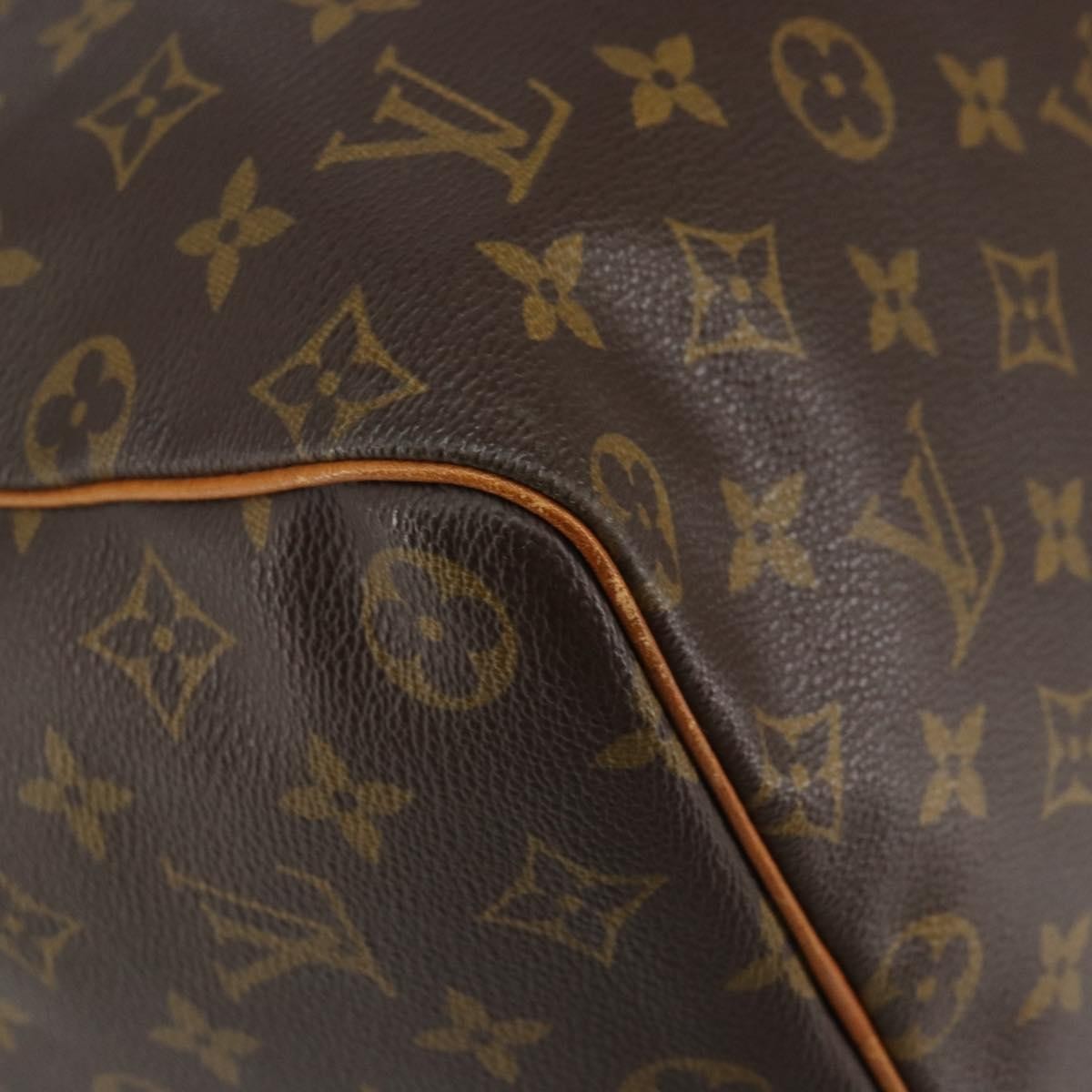 Louis Vuitton Speedy Handbag Monogram Canvas Brown Canvas Handbag (Pre-Owned)