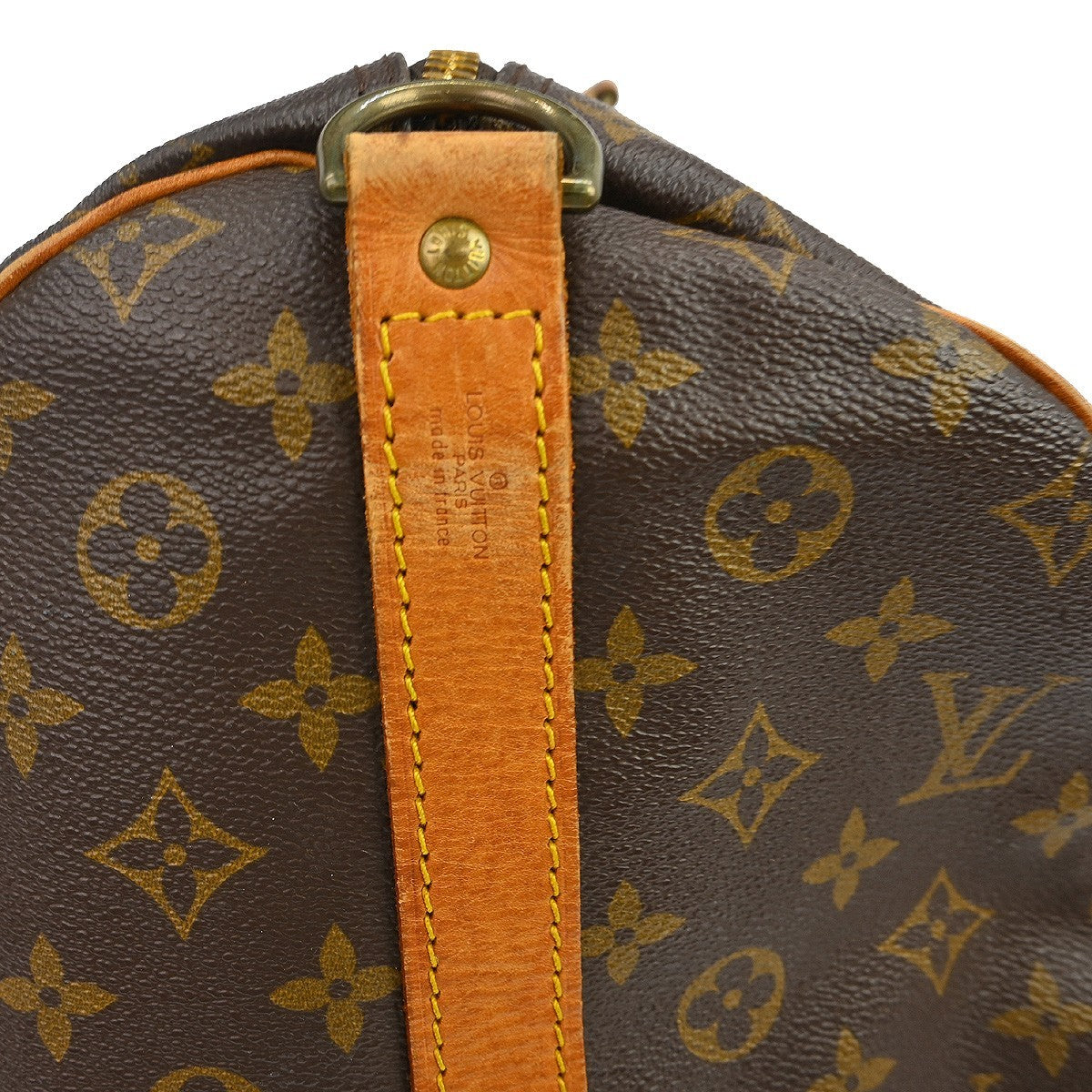 Louis Vuitton Keepall Bandouliere Bag Monogram Canvas Brown Canvas Travel Bag Bag (Pre-Owned)