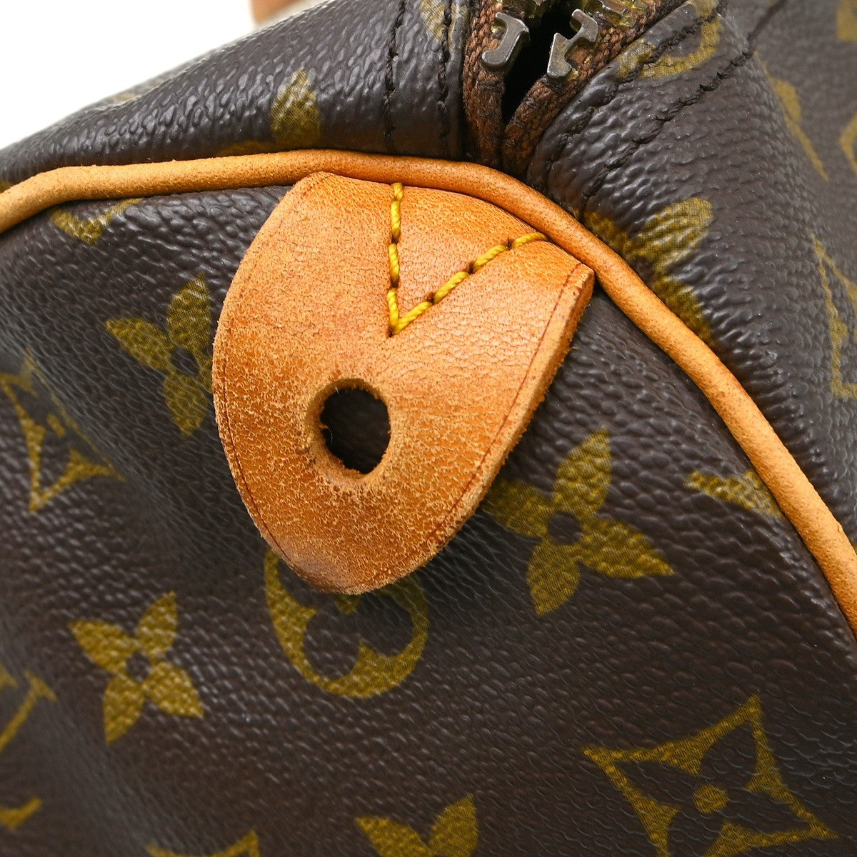 Louis Vuitton Speedy Handbag Monogram Canvas Brown Canvas Handbag (Pre-Owned)