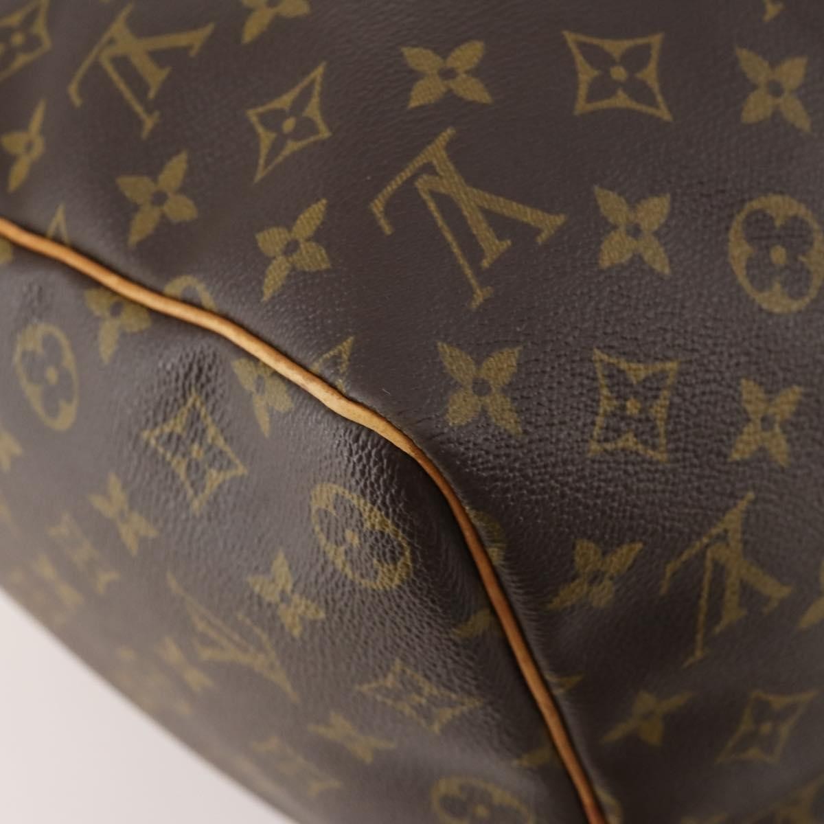 Louis Vuitton Keepall Bag Monogram Canvas Brown Canvas Travel Bag Bag (Pre-Owned)