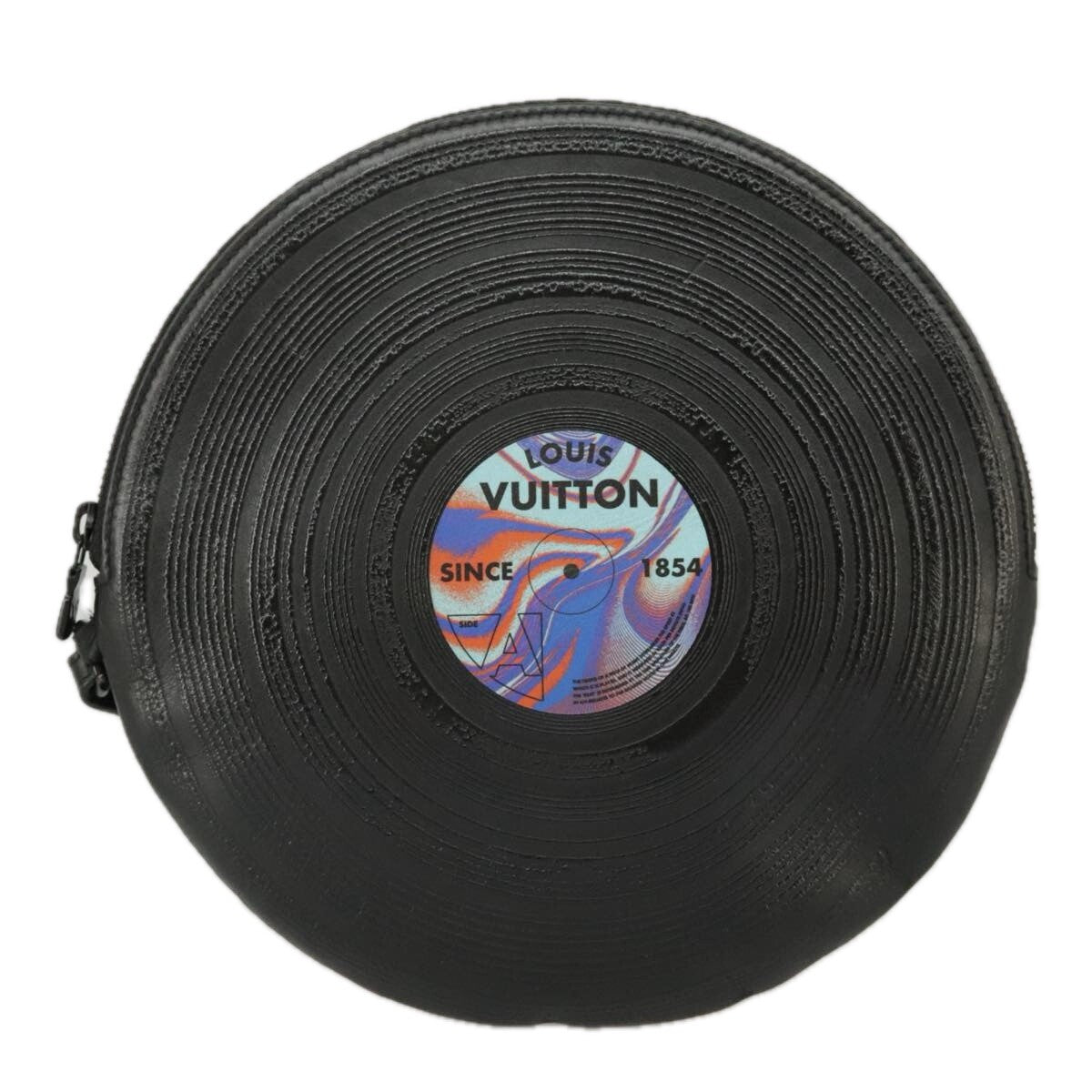 Louis Vuitton Disk Pouch Leather Black Leather Clutche & Pouche Bag (Pre-Owned)