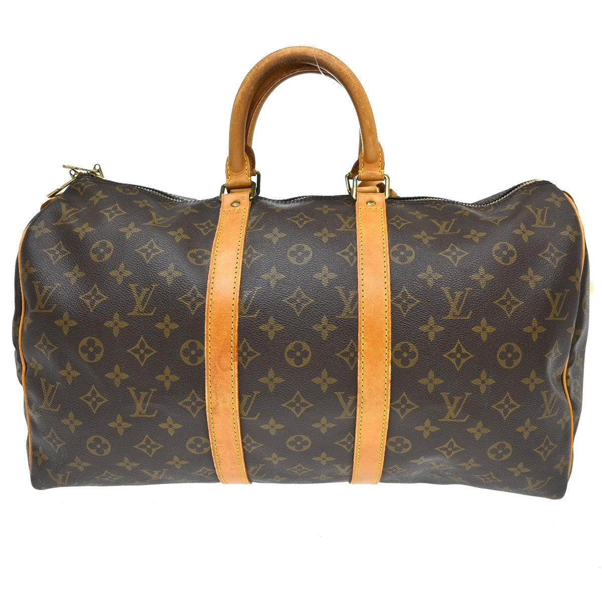 Louis Vuitton Keepall Bag Monogram Canvas Brown Canvas Travel Bag Bag (Pre-Owned)