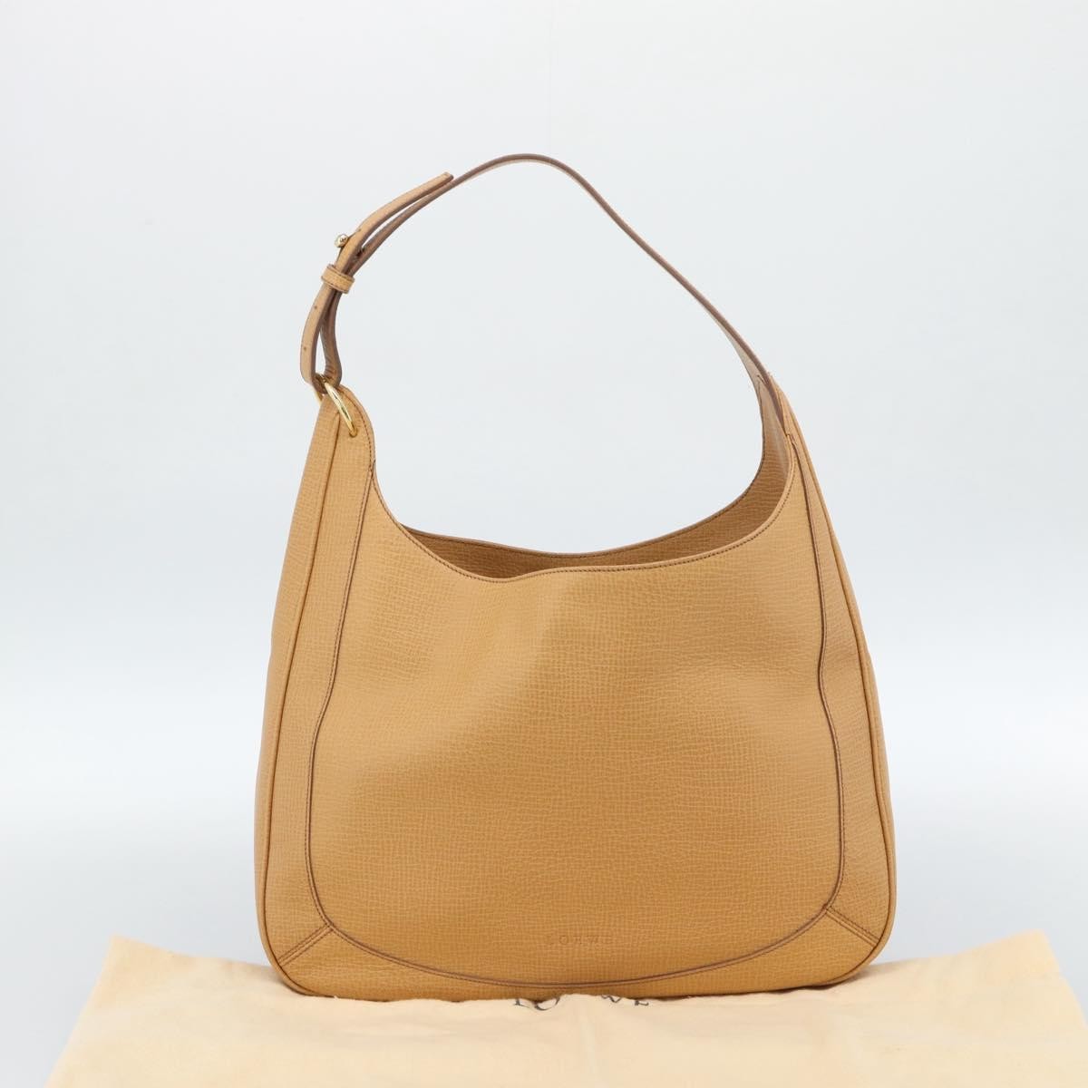 Loewe Vintage Shoulder Bag Canvas Beige Leather Shoulder Bag Bag (Pre-Owned)