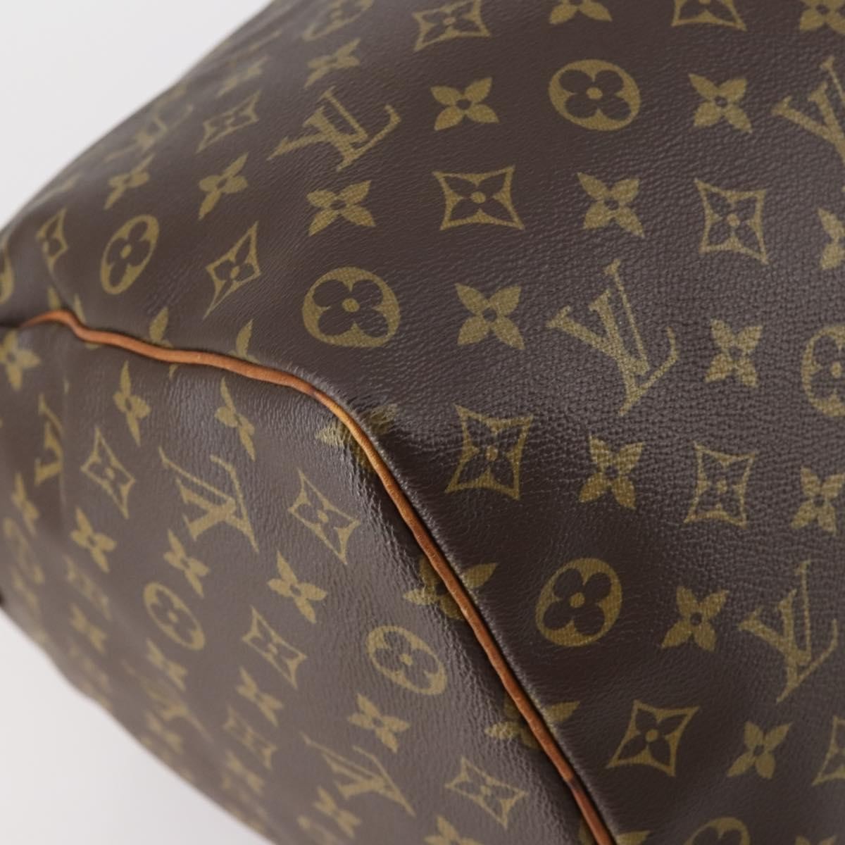 Louis Vuitton Keepall Bag Monogram Canvas Brown Canvas Travel Bag Bag (Pre-Owned)
