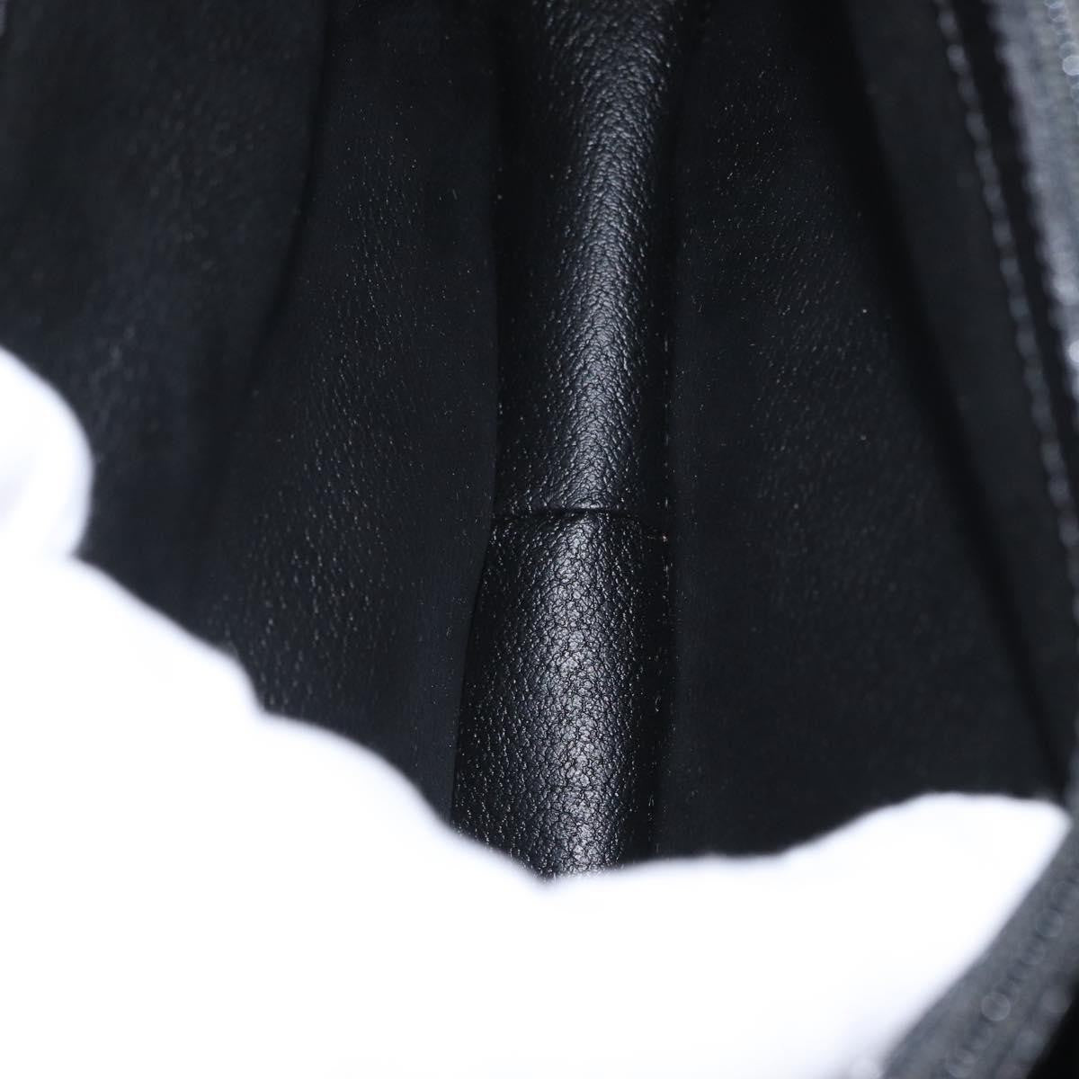 Celine Vintage Convertible Top Handle Bag Macadam Coated Canvas Black Canvas Handbag (Pre-Owned)